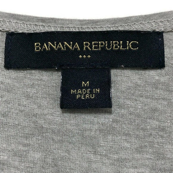 BANANA REPUBLIC | Gray Beaded Sleeveless Tee Sz M - Picture 10 of 13